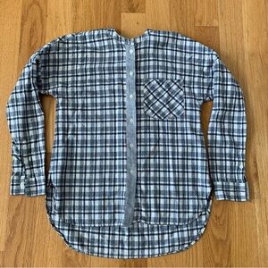 Madewell 100% cotton plaid button down shirt Sz S